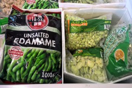 different kind of deep freeze Edamame packages